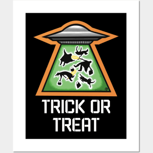 Trick or Treat UFO Posters and Art